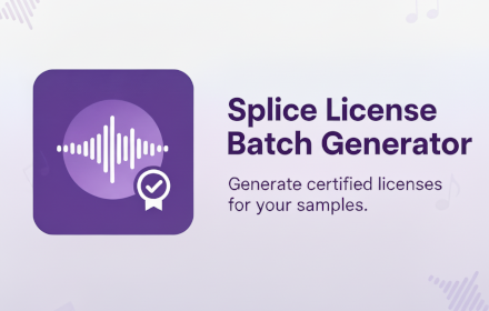 Splice License Batch Generator